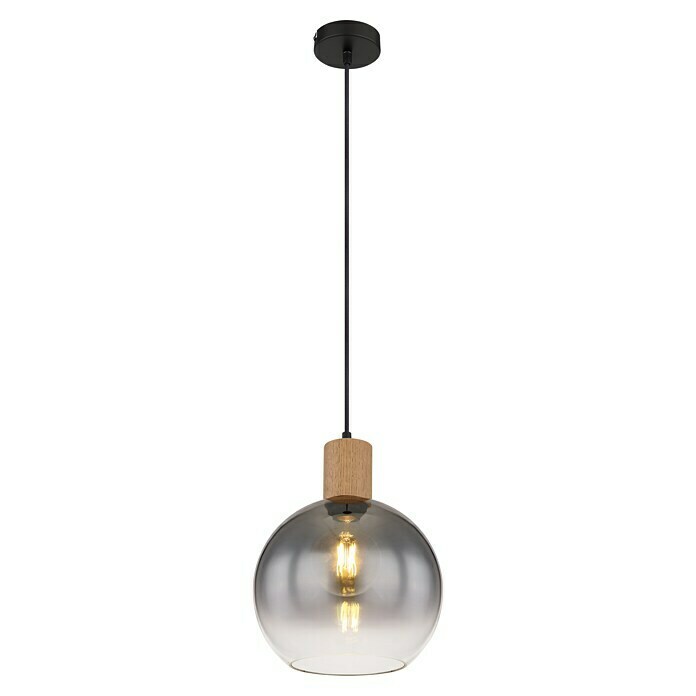 Globo Pendelleuchte Moitas (40 W, Ø x H: 250 x 1 200 mm, Schwarz, E27) | BAUHAUS