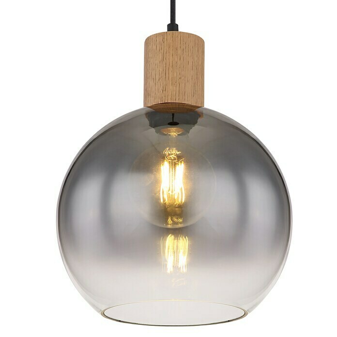 Globo Pendelleuchte Moitas (40 W, Ø x H: 250 x 1 200 mm, Schwarz, E27) | BAUHAUS