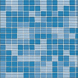 Esterilla a metros Multiuso mosaico (Ancho: 65 cm, Azul)