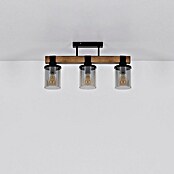 Globo Deckenleuchte Lila (60 W, L x B x H: 520 x 100 x 286 mm, Dunkelbraun/Rauchfarben/Schwarz, E27) | BAUHAUS