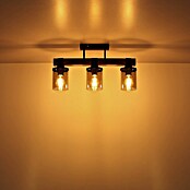 Globo Deckenleuchte Lila (60 W, L x B x H: 520 x 100 x 286 mm, Dunkelbraun/Rauchfarben/Schwarz, E27) | BAUHAUS