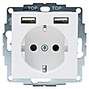 Kopp Wandcontactdoos met USB Athenis (Wit) | BAUHAUS