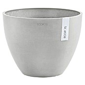 Ecopots Pflanztopf Antwerpen (Außenmaß (Ø x H): 40 x 30 cm, Kunststoff, Weiß Grau) | BAUHAUS