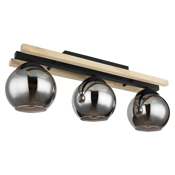 Globo Lámpara colgante Conni (25 W, Negro mate, E27, L x An x Al: 85 x 15 x 20,5 cm) | BAUHAUS