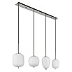 Globo LED-Pendelleuchte Blacky I (40 W, Anzahl Leuchtmittel: 4 Stk., L x B x H: 110 x 18,5 x 120 cm, E14, Weiß) | BAUHAUS