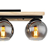 Globo Lámpara colgante Conni (25 W, Negro mate, E27, L x An x Al: 85 x 15 x 20,5 cm) | BAUHAUS