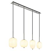 Globo LED-Pendelleuchte Blacky I (40 W, Anzahl Leuchtmittel: 4 Stk., L x B x H: 110 x 18,5 x 120 cm, E14, Weiß) | BAUHAUS