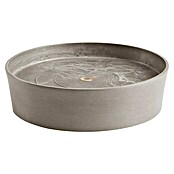 Ecopots Amsterdam Blumentopf-Untersetzer mit Rollen (Außenmaß (Ø x H): 28,7 x 8,3 cm, Kunststoff, Braungrau) | BAUHAUS