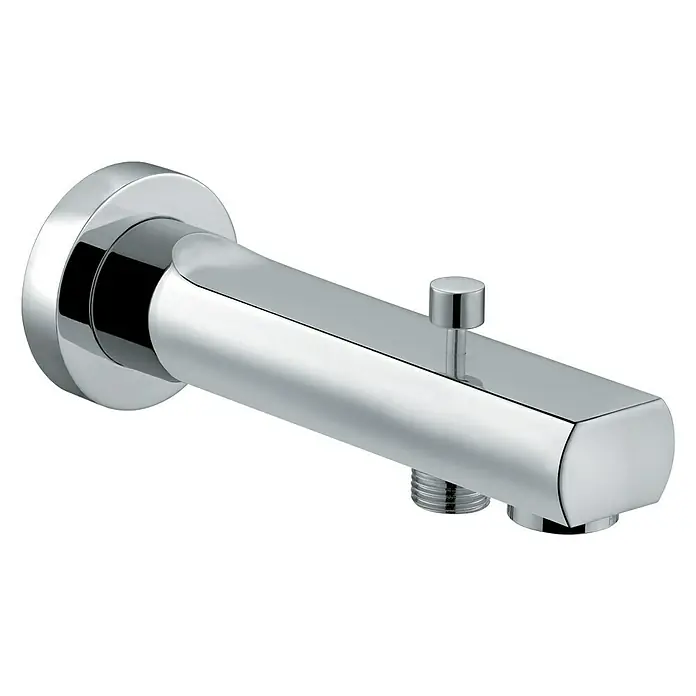 Kludi Zenta Wanneneinlauf - Chrom - Ein verchromter Wandauslauf für Badewannen mit einem Umsteller, der für einen modernen Look sorgt. Ideal für jedes Badezimmer.