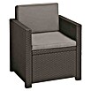 Allibert Loungemöbel-Set Monaco (4 -tlg., Kunststoffgeflecht, Polyester, Graphit) | BAUHAUS