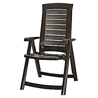 Allibert Klappstuhl Jardin Aruba (Klappbar, Anthrazit, B x T x H: 72 x 61 x 110 cm)