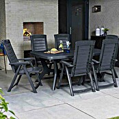 Allibert Klappstuhl Jardin Aruba (Klappbar, Anthrazit, B x T x H: 72 x 61 x 110 cm) | BAUHAUS