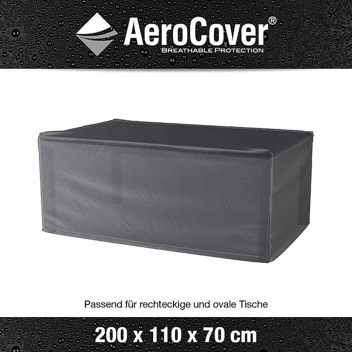 Gartentisch-Schutzhülle Aerocover (L x B x H: 200 x 110 x 70 cm, Kunststoff) | BAUHAUS