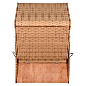 DeVries Strandkorb Trendy (L x B x H: 120 x 80 x 165 cm, Blau-Weiß (kariert)) | BAUHAUS