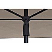 Siena Garden Marktschirm City Push (Natur, Bespannungsmaß (L x B): 140 x 210 cm) | BAUHAUS