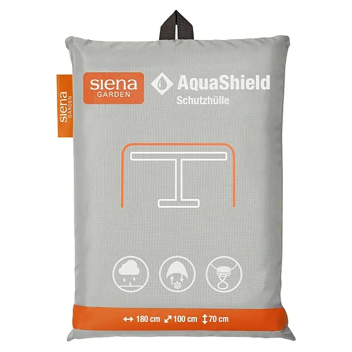Siena Garden Tisch-Schutzhülle AquaShield - 180 x 100 x 70 cm, Kunststoff - Schutzhülle für Gartentische von Siena Garden, AquaShield. Wetterfest und robust, ideal für den Außenbereich.