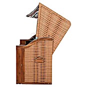 DeVries Strandkorb Trendy (L x B x H: 120 x 80 x 165 cm, Weiß-Beige-Braun (gestreift)) | BAUHAUS