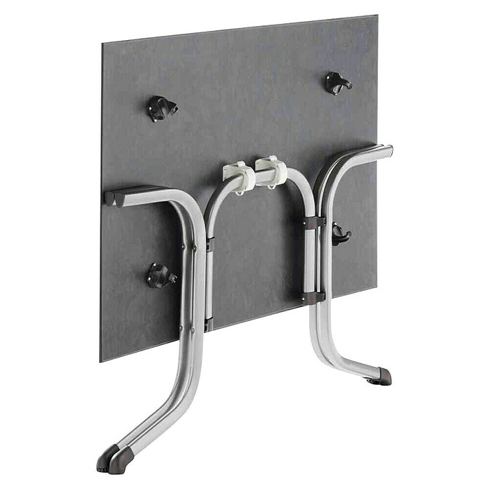 Sieger Gartentisch (L x B x H: 120 x 80 x 71 cm, Polytec, Graphit-Anthrazit, Klappbar) | BAUHAUS