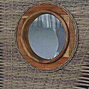 DeVries Strandkorb Trendy (L x B x H: 120 x 80 x 155 cm, Grün-Grau (kariert)) | BAUHAUS