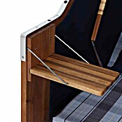 DeVries Strandkorb Trendy (L x B x H: 120 x 80 x 165 cm, Blau-Weiß (kariert)) | BAUHAUS