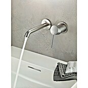 Grohe Essence Wand-Waschtischarmatur L (2-Loch, Supersteel, Matt)