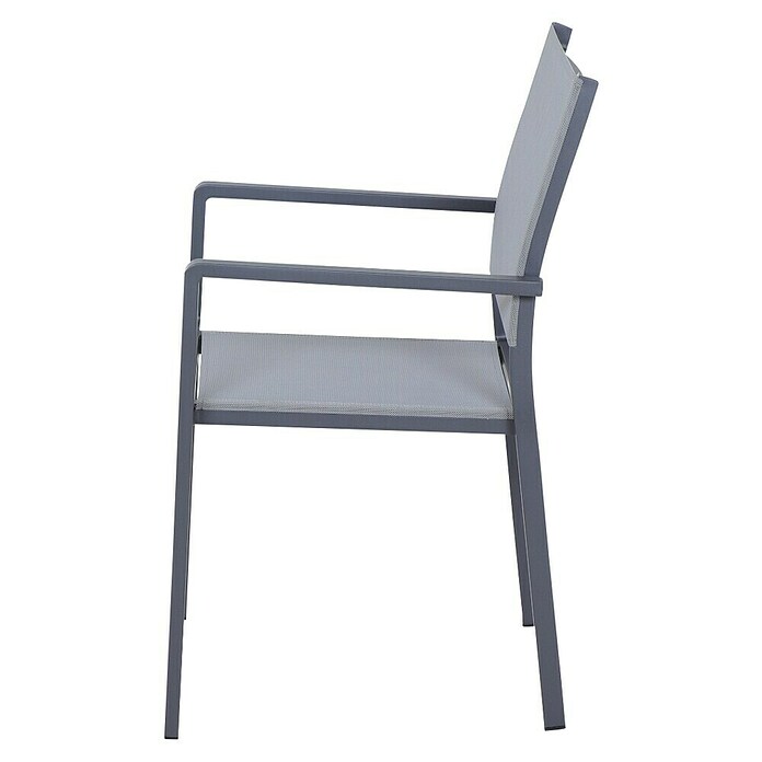 Siena Garden Stapelsessel Leeds (Ranotex-Gewebe, Stapelbar, Anthrazit, B x T x H: 58 x 54 x 88 cm) | BAUHAUS
