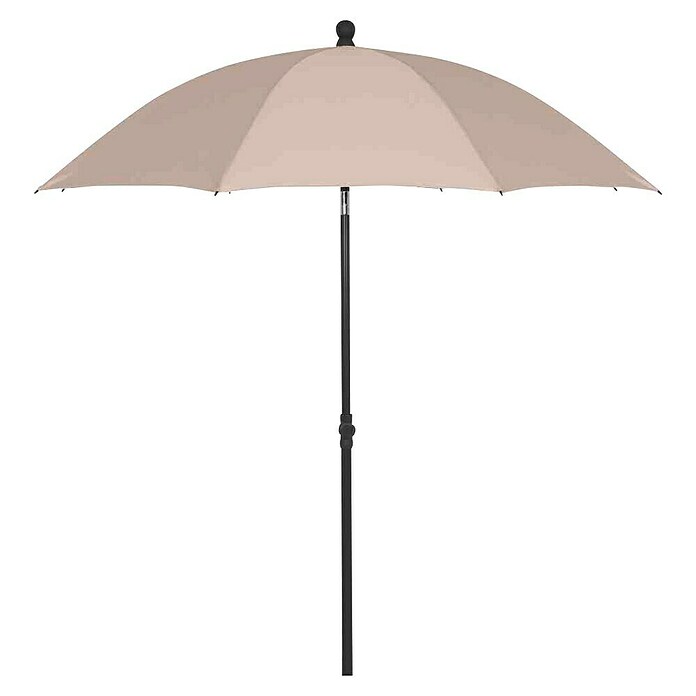 Siena Garden Marktschirm rund City Push (Natur, Durchmesser Bespannung: 180 cm) | BAUHAUS