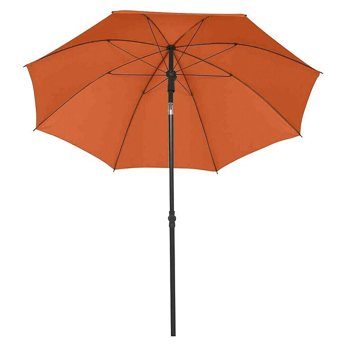 Siena Garden Marktschirm rund City Push (Terracotta, Durchmesser Bespannung: 180 cm) | BAUHAUS