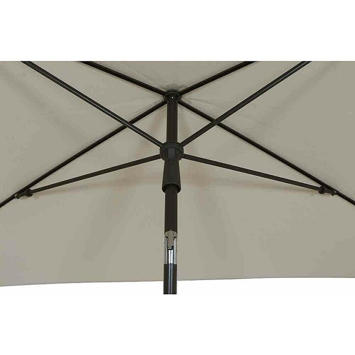 Siena Garden Marktschirm City Push (Natur, Bespannungsmaß (L x B): 140 x 210 cm) | BAUHAUS