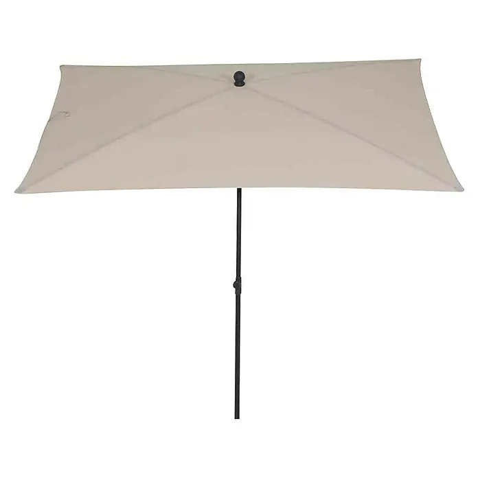 Siena Garden Marktschirm City Push - Natur, Bespannungsmaß (L x B): 140 x 210 cm - Ein rechteckiger Sonnenschirm in neutralem Farbton, ideal für Gärten oder Terrassen, bietet Schutz vor der Sonne und ist einfach zu bedienen.
