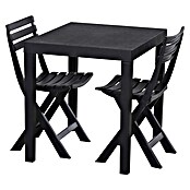 Progarden Gartenmöbel-Set Club (3 -tlg., Kunststoff, Anthrazit) | BAUHAUS