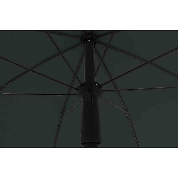Siena Garden Marktschirm rund City Push (Anthrazit, Durchmesser Bespannung: 180 cm) | BAUHAUS