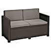 Allibert Loungemöbel-Set Monaco (4 -tlg., Kunststoffgeflecht, Polyester, Graphit) | BAUHAUS