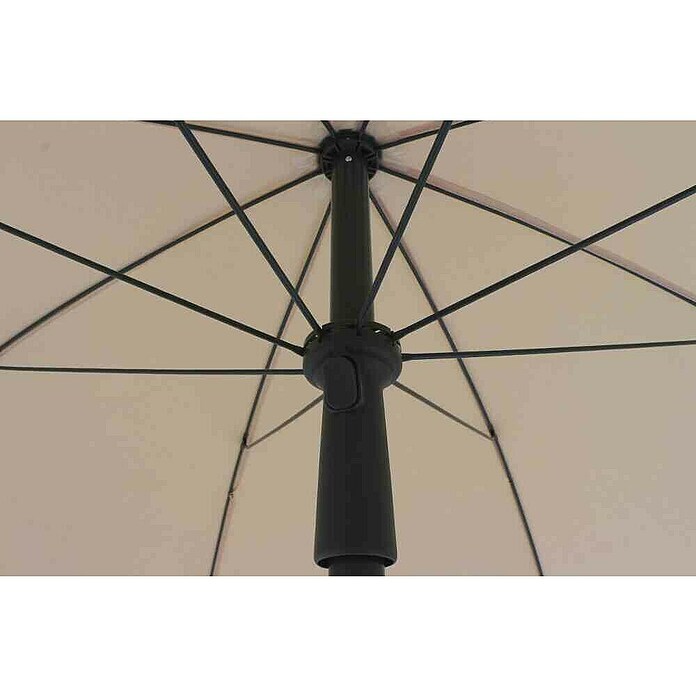 Siena Garden Marktschirm rund City Push (Natur, Durchmesser Bespannung: 180 cm) | BAUHAUS