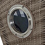 DeVries Strandkorb Trendy (L x B x H: 130 x 80 x 165 cm, Blau-Weiß (kariert)) | BAUHAUS