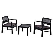 Progarden Gartenmöbel-Set Kraka (3 -tlg., 100% Polyester, 100% Polypropylen, Anthrazit) | BAUHAUS