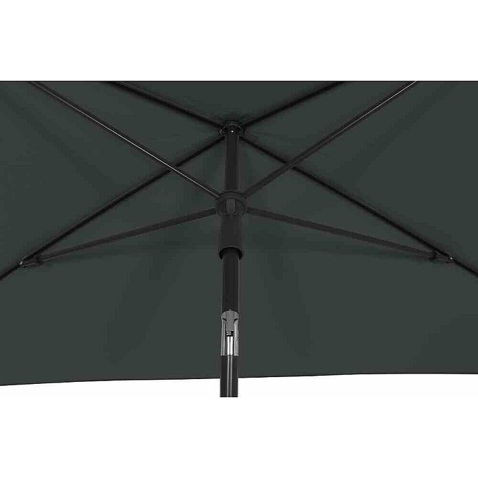 Siena Garden Marktschirm City Push (Anthrazit, Bespannungsmaß (L x B): 140 x 210 cm) | BAUHAUS