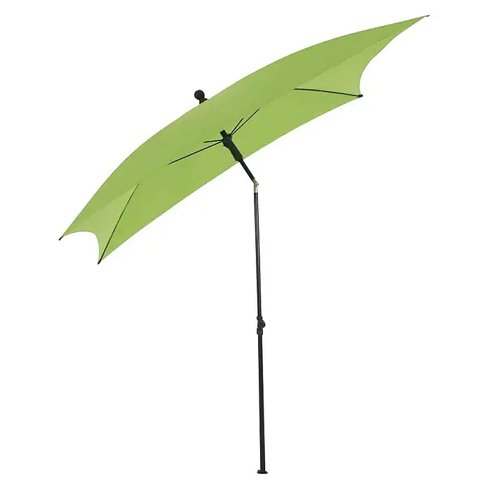 Siena Garden Marktschirm City Push - Grün, Bespannungsmaß (L x B): 180 x 180 cm - Ein grüner Sonnenschirm mit schwarzem Gestell bietet Schatten und Schutz vor der Sonne. Ideal für Garten, Terrasse oder Balkon.