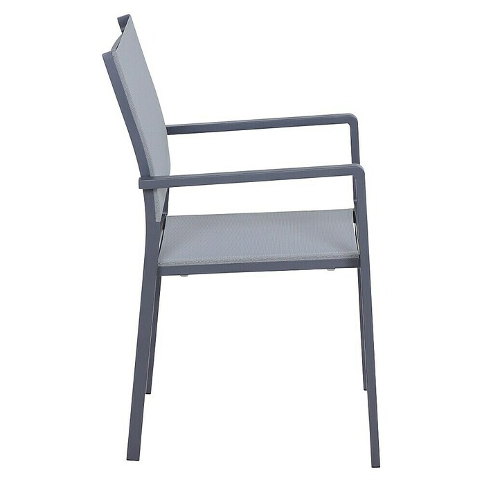 Siena Garden Stapelsessel Leeds (Ranotex-Gewebe, Stapelbar, Anthrazit, B x T x H: 58 x 54 x 88 cm) | BAUHAUS
