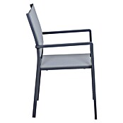 Siena Garden Stapelsessel Leeds (Ranotex-Gewebe, Stapelbar, Anthrazit, B x T x H: 58 x 54 x 88 cm) | BAUHAUS