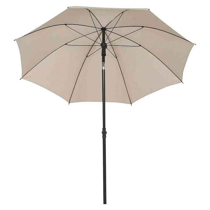 Siena Garden Marktschirm rund City Push (Natur, Durchmesser Bespannung: 180 cm) | BAUHAUS
