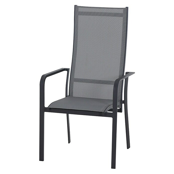 Siena Garden Stapelsessel Carlton (Ranotex-Gewebe, Stapelbar, Anthrazit, B x T x H: 60 x 63 x 113 cm) | BAUHAUS
