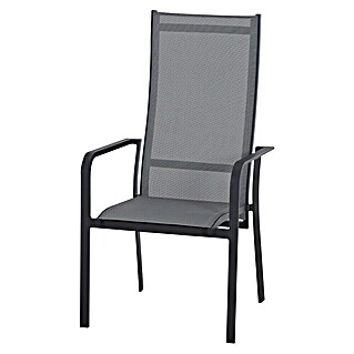 Siena Garden Stapelsessel Carlton (Ranotex-Gewebe, Stapelbar, Anthrazit, B x T x H: 60 x 63 x 113 cm)
