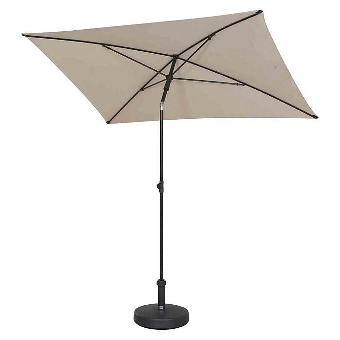 Siena Garden Marktschirm City Push (Natur, Bespannungsmaß (L x B): 140 x 210 cm) | BAUHAUS