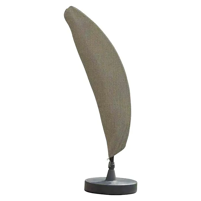 Sun Garden Schirm-Schutzhülle mit Tasche - Beige, Kunststoff, Passend für: Easy Sun Ampelschirme Ø 350 und 375 cm und 320x320 cm - Ein Sonnenschirm in Blattoptik mit einem robusten, runden Standfuß, der Schatten spendet und gleichzeitig ein dekoratives Element darstellt.