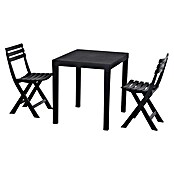 Progarden Gartenmöbel-Set Club (3 -tlg., Kunststoff, Anthrazit) | BAUHAUS
