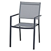 Siena Garden Stapelsessel Leeds (Ranotex-Gewebe, Stapelbar, Anthrazit, B x T x H: 58 x 54 x 88 cm) | BAUHAUS