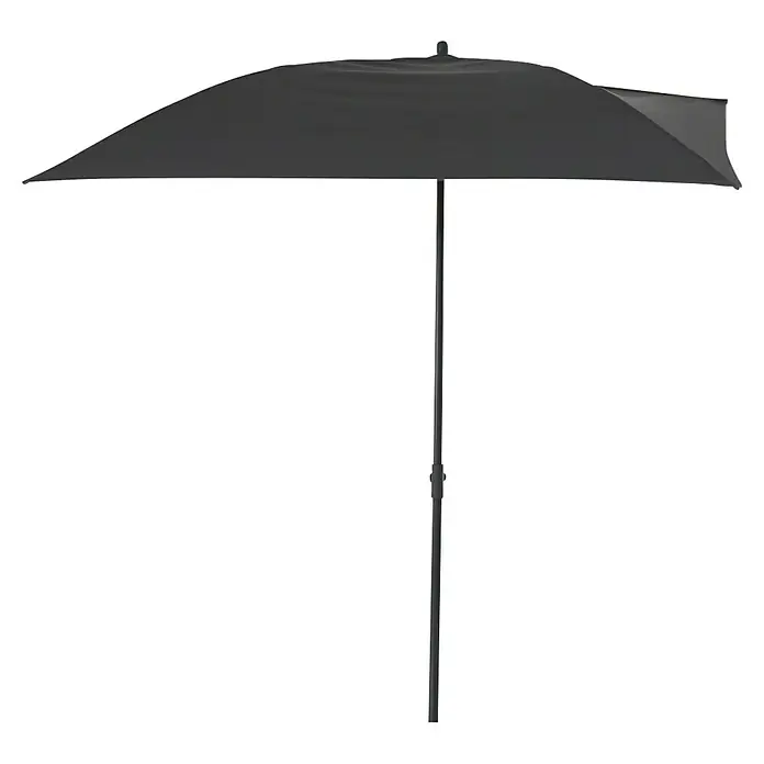 Siena Garden Balkonschirm City Push - Anthrazit, Bespannungsmaß (L x B): 160 x 100 cm - Schirm: Der schwarze Sonnenschirm bietet mit seinem robusten Design optimalen Schutz vor Sonne und leichtem Regen.