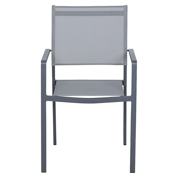 Siena Garden Stapelsessel Leeds (Ranotex-Gewebe, Stapelbar, Anthrazit, B x T x H: 58 x 54 x 88 cm) | BAUHAUS