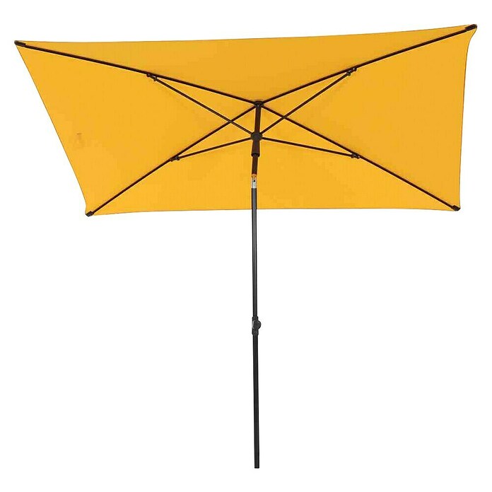 Siena Garden Marktschirm City Push (Gelb, Bespannungsmaß (L x B): 140 x 210 cm) | BAUHAUS